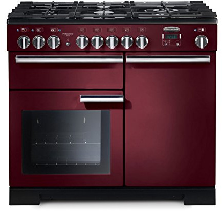 Falcon PDL100DF Gas Stove A Red - Ovens and Cookers (Red, Buttons, Rotary, Top Front, Gas Stove, Small, Medium)
