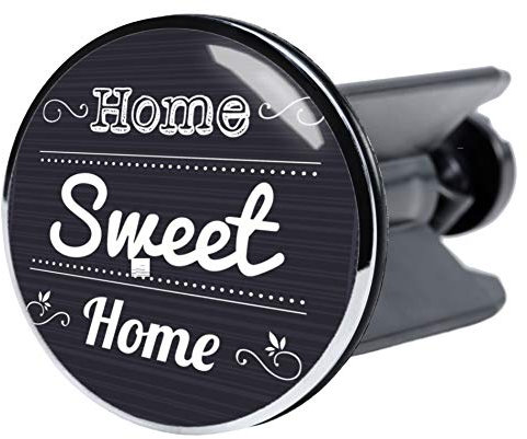 Sanilo Waschbeckenstöpsel, viele schöne Stöpsel für das Waschbecken zur Auswahl, universal mit Sprüchen (Home Sweet Home)