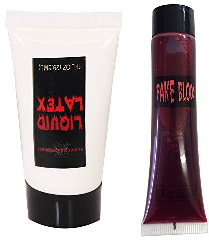 I LOVE FANCY DRESS LTD Make-up Spezial Effekten Satz falsch Blood Plus flüssig Latex perfekt für falsch Scars, Zombie Kostüm und Make-up