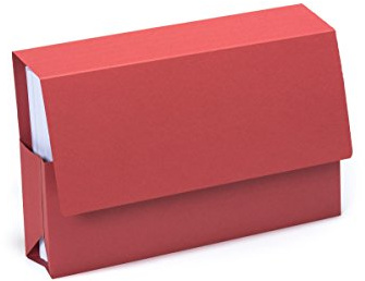 Exacompta Guildhall Probate Wallets, 315 GSM, Foolscap - Red, Pack of 25
