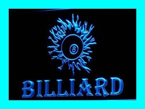 ADVPRO i181-b Open Billiard #8 Pool Room Snooker Light Signs Barlicht Neonlicht Lichtwerbung