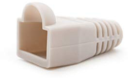 NanoCable 10.21.0301-OEM - Funda para conector de cable de red Ethernet RJ45, gris, bolsa de 10 unidades