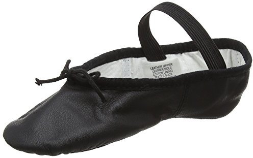 (S0209) Bloch Arise Leder Ballettschuh Schwarz EU 33 C UK 1 C