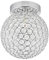 Modern Chrome and Clear Glass IP44 Rated Bathroom Ceiling Light by Happy Homewares