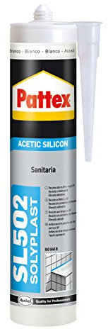 Pattex 1713067 Silikon, Säure, Weiß, 300 ml