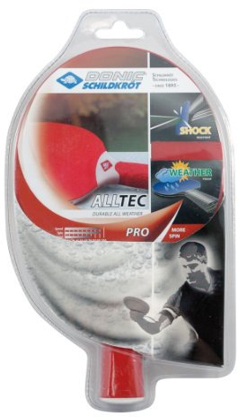 Donic-Schildkröt Outdoor Tischtennisschläger Alltec Pro, Kunststoffschläger, wetterfest robust abwaschbar, 733013