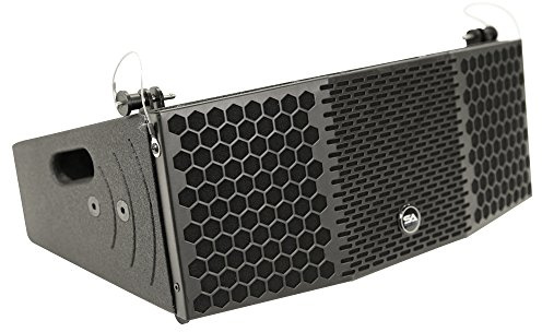 Seismic Audio CLA-2x5 Compact 2 x 5 Line Array Speaker with Titanium Compression Driver PA/DJ Band Live Sound