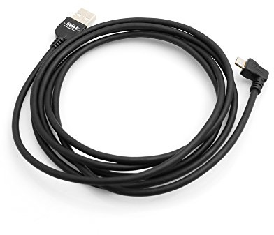 System-S Micro USB 2.0 Datenkabel, Ladekabel 200 cm 90 Grad gewinkelt rechts Winkelstecker 50927093ve