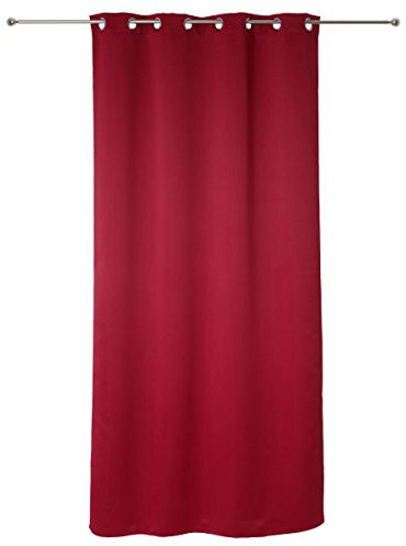 Atmosphera - Lot de 2 Rideaux occultants Rouge - 135x240 cm