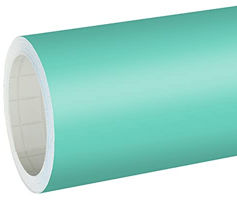 Unbekannt 5,08€/m² Rapid Teck® Matt Folie - 055 Mint - Klebefolie - 5m x 1,26m - Folie Matt Plotterfolie - Klebefolie Selbstklebend - auch als Moebelfolie - Dekofolientage