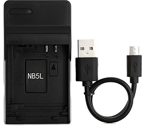 NB-5L USB Ladegerät für Canon PowerShot SD880 is, SD850 is, SD870 is, SD800 is, SD970 is, SD990 is, SD950 is, SD900, SX230 HS, S110, Digital IXUS 980 is, 960 is Kamera und Mehr