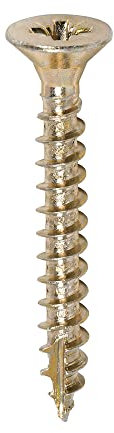 TIMCO Classic Multi-Purpose Screws - PZ - Double Countersunk - 4.5 x 35 - Gold - Box of 200