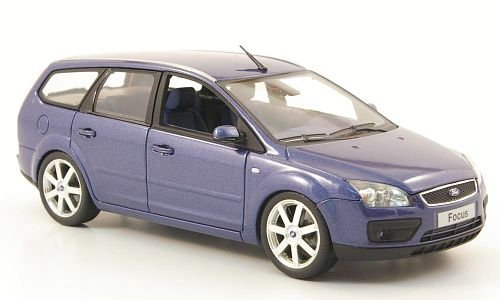 Ford Focus Turnier, met.-blau, 2006, Modellauto, Fertigmodell, Minichamps 1:43