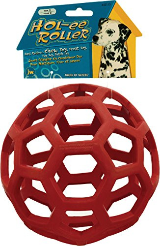 JW Hol-ee Roller Jumbo Dog Toy, Natural Rubber Fetch Toy for Large Breed Dogs