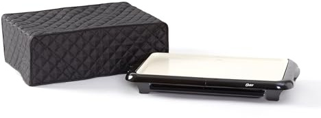 Covermates Keepsakes Electric Griddle Cover – Quilted Appliance Protector for Hot Plates – Dust & Stain Resistant, Washable Slip‑On Design for Countertop Storage, Black