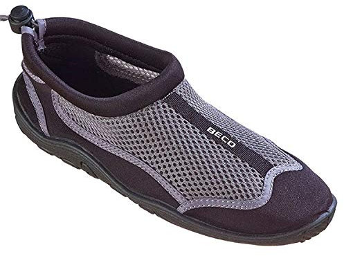 Beco Aquaschuhe Surfschuhe Stand Up Paddling Wattschuhe, Silber/Schwarz, 38, 90661