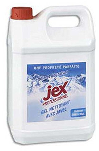 Bidon de 5 litres de gel nettoyant javellisé Jex