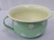 linoows Émail Pot de Chambre, Pot de Pisse, Nostalgie Nachtgeschirr, à Pois Pastel Mint