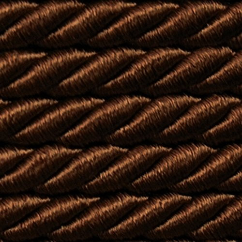 ab 5,0 m Satinkordel 8 mm breit Farbe Dunkelbraun Braun Satinschnur Dekokordel Flechtschnur Atlaskordel Atlasschnur Kordel Schnur