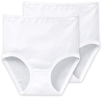 Schiesser Damen 2 Pack Taillenslip-Original Taillenslips, Weiss_000005, 46 (2er Pack)