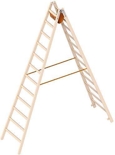 Layher Holz-Stehleiter 1038 / 12 Sprossen