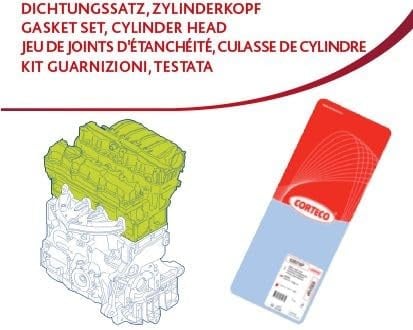 Corteco Zylinderkopfdichtung Satz passend für Omega Sintra 9000 | 4185
