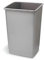 Cubo de basura sin tapa, 50L, gris metalizado