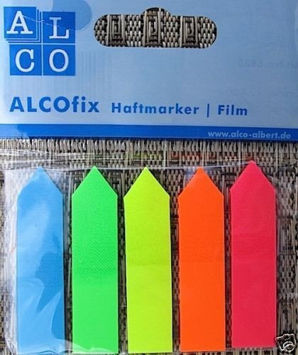 ALCO fix 6835 Haftmarker Film Haftnotizen 125 Sptitzstreifen