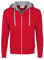 HAKRO Jacke mit Kapuze Bonded - 455 - rot/silber - Größe: 3XL