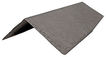 Tapco Synthetic Ridge or Hip Tile - Lightweight Strong Plastic Roofing Cap (Steel Grey)