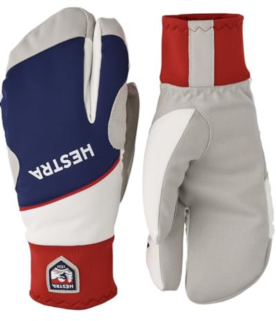 HESTRA Comfort Tracker 3-Finger Colorblock-Blau, Accessoires, Größe 10 - Farbe Navy - Ivory