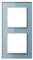 Jung AC 582 GL BLGR Rahmen Glas 2fach Serie A creation blauGrau