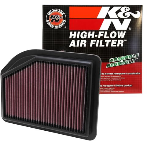 K&N 33-2477 Motorluftfilter: Hochleistung, Prämie, Abwaschbar, Ersatzfilter,Erhöhte Leistung, 2012-2104 (CR-V)