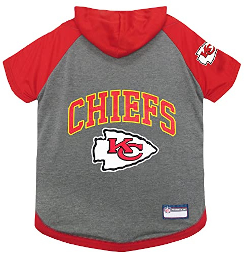 Pets First Kansas City Chiefs Hoodie T-Shirt, Small