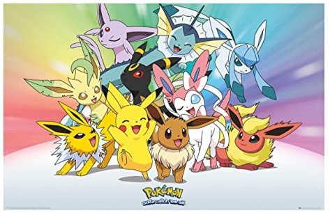 GB eye FP4361 Pokémon Eevee Maxi-Poster 61 x 91,5 cm