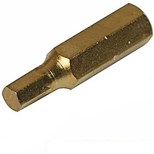 Silverline 763563 Hex Gold Screwdriver Bits 10pk Hex 3 mm