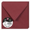 Clairefontaine 5888C - Packung mit 20 Umschläge Pollen, 140 x 140 mm, 120g, ideal für Einladungen und Korrespondenz, Bordeaux, 1 Pack
