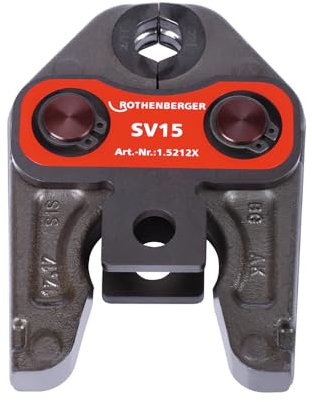 ROTHENBERGER Pressbacke Standard, SV Pressbacken Kontur, 15mm Arbeitsbereich Durchmesser | 015212X | Rohrleitungssystemen, Industriewerkzeug, Presse