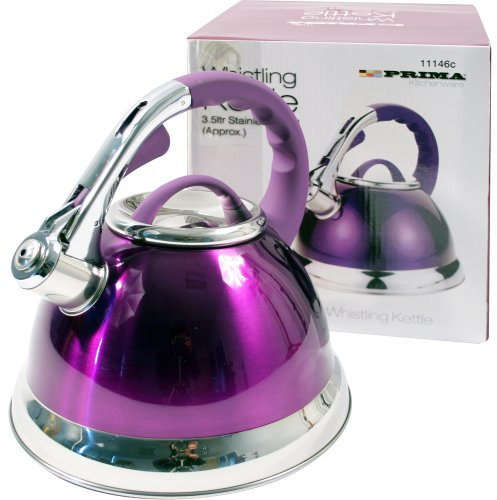 Prima 3.5 L Stainless Steel Purple Kettle Gas Electric HOB, One Size
