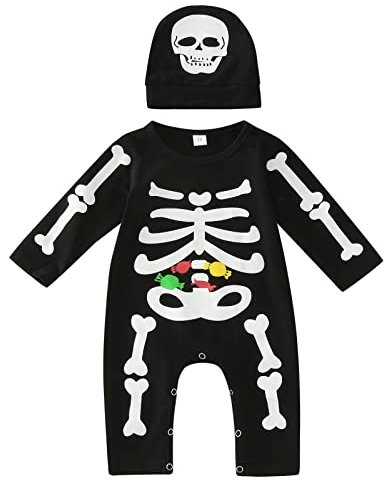 Allbestop Doudoune Bebe Fille,Combinaison Jetable Body Serpillière Bebe Costume Famille Addams Deguisement Chaperon Rouge Adulte Halloween Costume Halloween (b-Le Noir,18-24 Mois)