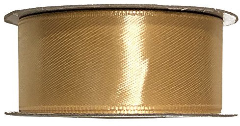 Partydeko 25m x 25mm Rolle Satinband Geschenkband Schleifenband Dekoband Satin Band (Gold (019J))