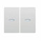 Bjc iris - Tecla doble interruptor +conmutador señalización iris/aura blanco