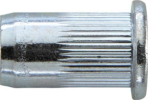 Gesipa Blindnietmuttern Stahl Standard, 8 x 11 x 17 mm, 100 Stück, hell-verzinkt