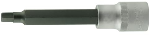 SW-Stahl 05003L Inbuseinsatz 1/2 Zoll, 7 x 100 mm Innensechskant Nuss | Schraubendreheinsatz in langer Ausführung aus Chrom-Vanadium-Stahl, brüniert, für 12,5 mm Antriebs-Vierkant