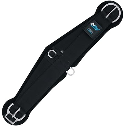 Weaver Equine, Airflex, Anti-Rutsch-Sattelgurt aus Nylon-Gewebe mit Smart-Cinch-Schnalle, Western-Reitzubehör, schwarz