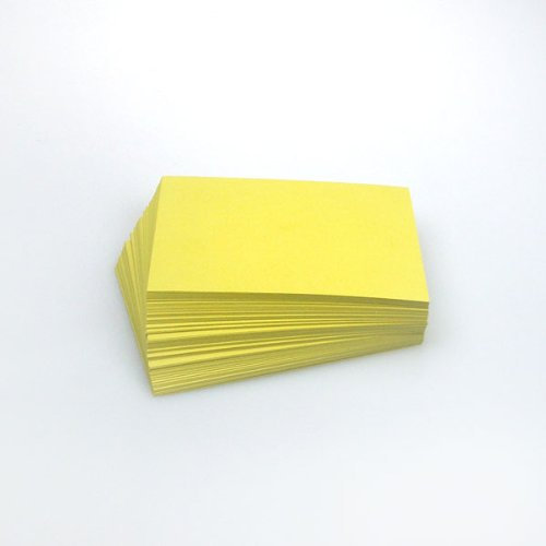 Office Line Karteikarten, 500 Stück, gelb, 190 g, DIN A6, blanko, Art.Nr.: 770278