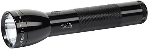Maglite Mag Innovision Mag Instruments ML300L-S2016 LED 2-Cell D Blister Flashlight - Black