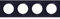 Schneider Electric S540708 Odace Styl, plaque de finition quadruple, 4 postes horiz./vert., Entraxe 71 mm, Clipsable, Anthracite Odace Styl, plaque Anthracite 4 postes horiz./vert. entraxe 71mm