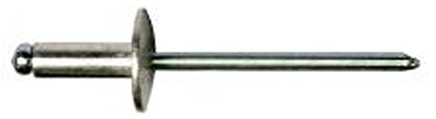 irsa24 25 STK. Blindnieten Nieten Alu/Stahl Großkopf (5.0 x 08 x 14 mm)