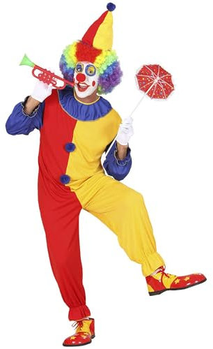 W WIDMANN MILANO Party Fashion - Disfraces payaso, mono, Casper, bromista, circo, disfraces